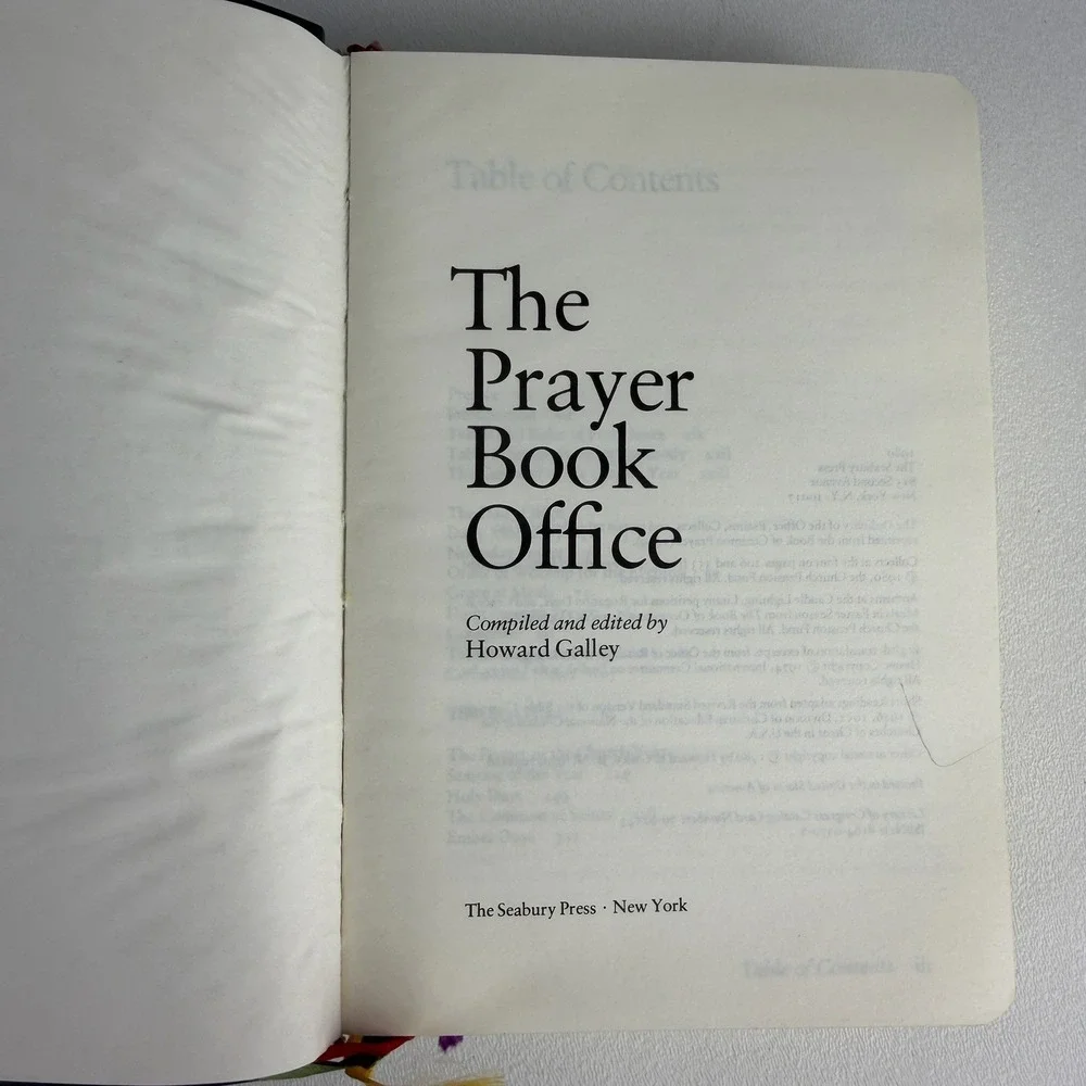 The Prayer Book Office Howard Galley Worship Spiritual Devotion Religion Liturgy